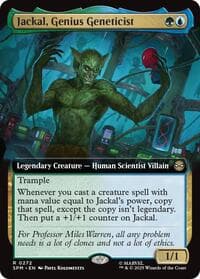 Jackal, Genius Geneticist (Extended Art) - Marvel's Spider-Man - Magic: The Gathering card