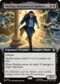 Morlun, Devourer of Spiders (Extended Art) - Marvel's Spider-Man - Magic: The Gathering card
