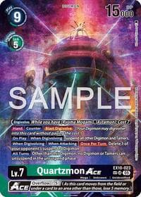 Quartzmon ACE (SP) - Sinister Order - Digimon Card Game card