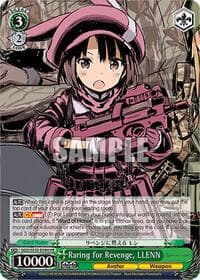 Raring for Revenge, LLENN (HU) - SAO Alternative–Gun Gale Online–2 Extra Booster - Weiss Schwarz card