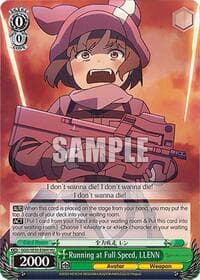 Running at Full Speed, LLENN (HU) - SAO Alternative–Gun Gale Online–2 Extra Booster - Weiss Schwarz card