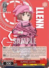 "LPFM" LLENN (HRR) - SAO Alternative–Gun Gale Online–2 Extra Booster - Weiss Schwarz card