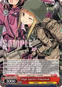 High Spirits! Fukaziroh (HR) - SAO Alternative–Gun Gale Online–2 Extra Booster - Weiss Schwarz card