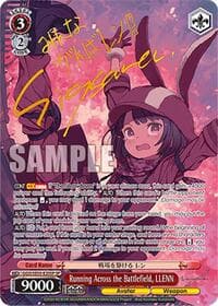 Running Across the Battlefield, LLENN (SP) - SAO Alternative–Gun Gale Online–2 Extra Booster - Weiss Schwarz card