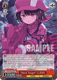 "Hard Target" LLENN - SAO Alternative–Gun Gale Online–2 Extra Booster - Weiss Schwarz card