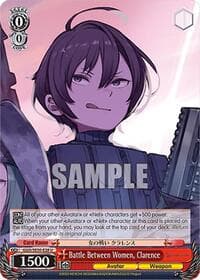 Battle Between Women, Clarence - SAO Alternative–Gun Gale Online–2 Extra Booster - Weiss Schwarz card