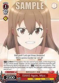 "GGO" Again, Miyu - SAO Alternative–Gun Gale Online–2 Extra Booster - Weiss Schwarz card