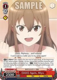"GGO" Again, Miyu (HC) - SAO Alternative–Gun Gale Online–2 Extra Booster - Weiss Schwarz card