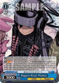 Biggest Rival, Pitohui (HR) - SAO Alternative–Gun Gale Online–2 Extra Booster - Weiss Schwarz card