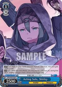 Acting Solo, Shirley - SAO Alternative–Gun Gale Online–2 Extra Booster - Weiss Schwarz card