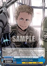 "BTRY" Cole - SAO Alternative–Gun Gale Online–2 Extra Booster - Weiss Schwarz card