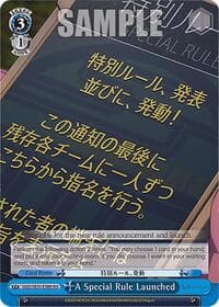 A Special Rule Launched (HC) - SAO Alternative–Gun Gale Online–2 Extra Booster - Weiss Schwarz card