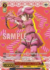 Small and Cute, LLENN (PR+) - SAO Alternative–Gun Gale Online–2 Extra Booster - Weiss Schwarz card