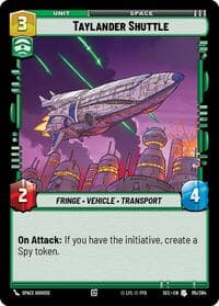 Taylander Shuttle - Secrets of Power - Star Wars: Unlimited card
