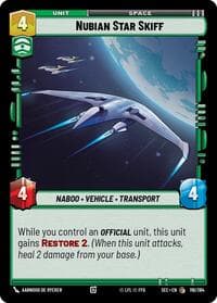 Nubian Star Skiff - Secrets of Power - Star Wars: Unlimited card