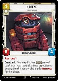 B2EMO - That's Two Lies - Secrets of Power - Star Wars: Unlimited card