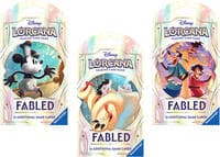 Disney Lorcana: Fabled Sleeved Booster Pack Art Bundle [Set of 3] - Fabled - Disney Lorcana card