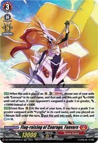 Flag-raising of Courage, Fanvare (TDR) - DZ-SS09: Zero Tendo Start Deck - Cardfight Vanguard card