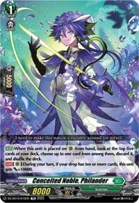 Conceited Noble, Philander - DZ-SS10: Shiki Otei Start Deck - Cardfight Vanguard card