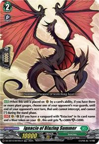 Ignacio of Blazing Summer (TDR) - DZ-SS10: Shiki Otei Start Deck - Cardfight Vanguard card