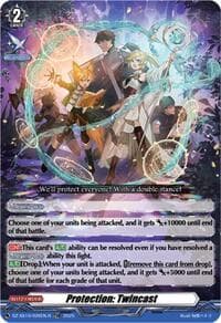 Protection: Twincast (TDR) - DZ-SS10: Shiki Otei Start Deck - Cardfight Vanguard card