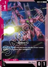 Gaza C - Dual Impact - Gundam Card Game card