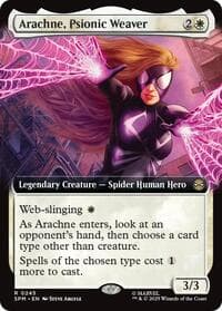 Arachne, Psionic Weaver (Extended Art) - Marvel's Spider-Man - Magic: The Gathering card