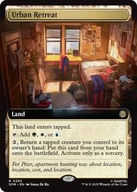 Urban Retreat (Extended Art) - Marvel's Spider-Man - Magic: The Gathering card