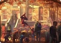 Friendly Neighborhood Art Card - Art Series: Marvel's Spider-Man - Magic: The Gathering card