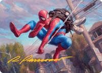 Spider-Man, Web-Slinger Art Card (Gold-Stamped Signature) - Art Series: Marvel's Spider-Man - Magic: The Gathering card