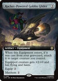 Rocket-Powered Goblin Glider (Extended Art) - Marvel's Spider-Man - Magic: The Gathering card