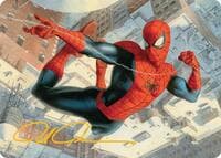 Spider-Man, Peter Parker Art Card (Gold-Stamped Signature) - Art Series: Marvel's Spider-Man - Magic: The Gathering card