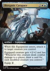 Biorganic Carapace (Extended Art) - Marvel's Spider-Man - Magic: The Gathering card