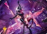 Gwenom, Remorseless Art Card (Gold-Stamped Planeswalker Symbol) - Art Series: Marvel's Spider-Man - Magic: The Gathering card