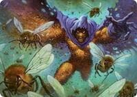 Swarm, Being of Bees Art Card - Art Series: Marvel's Spider-Man - Magic: The Gathering card