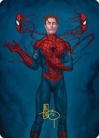 Secret Identity Art Card (Gold-Stamped Signature) - Art Series: Marvel's Spider-Man - Magic: The Gathering card