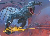 Venom, Evil Unleashed Art Card (Gold-Stamped Signature) - Art Series: Marvel's Spider-Man - Magic: The Gathering card