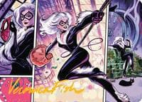 Black Cat, Cunning Thief Art Card (Gold-Stamped Signature) - Art Series: Marvel's Spider-Man - Magic: The Gathering card