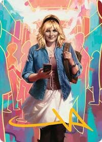 Gwen Stacy Art Card (Gold-Stamped Signature) (13/54) - Art Series: Marvel's Spider-Man - Magic: The Gathering card