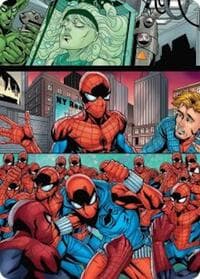 The Clone Saga Art Card - Art Series: Marvel's Spider-Man - Magic: The Gathering card
