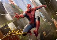 Amazing Spider-Man Art Card (24/54) (Gold-Stamped Signature) - Art Series: Marvel's Spider-Man - Magic: The Gathering card