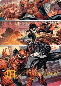 Maximum Carnage Art Card (Gold-Stamped Signature) - Art Series: Marvel's Spider-Man - Magic: The Gathering card