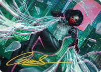 Silk, Web Weaver Art Card (29/54) (Gold-Stamped Signature) - Art Series: Marvel's Spider-Man - Magic: The Gathering card