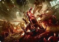 Superior Spider-Man Art Card (Gold-Stamped Signature) - Art Series: Marvel's Spider-Man - Magic: The Gathering card