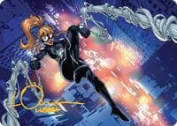 Arana, Heart of the Spider Art Card (Gold-Stamped Signature) - Art Series: Marvel's Spider-Man - Magic: The Gathering card