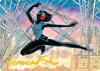 Silk, Web Weaver Art Card (39/54) (Gold-Stamped Signature) - Art Series: Marvel's Spider-Man - Magic: The Gathering card
