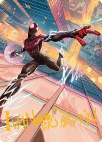 Ultimate Spider-Man Art Card (Gold-Stamped Signature) - Art Series: Marvel's Spider-Man - Magic: The Gathering card