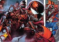 Carnage, Crimson Chaos Art Card (Gold-Stamped Planeswalker Symbol) - Art Series: Marvel's Spider-Man - Magic: The Gathering card