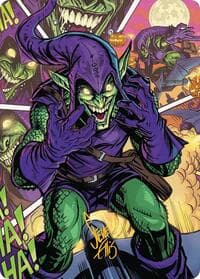 Green Goblin Art Card (49/54) (Gold-Stamped Signature) - Art Series: Marvel's Spider-Man - Magic: The Gathering card