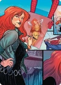 Mary Jane Watson Art Card - Art Series: Marvel's Spider-Man - Magic: The Gathering card